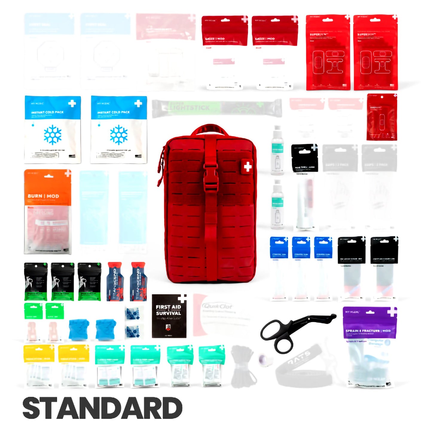 My Medic™ MYFAK Standard First Aid Kit Red Nylon Bag (1207718_EA)