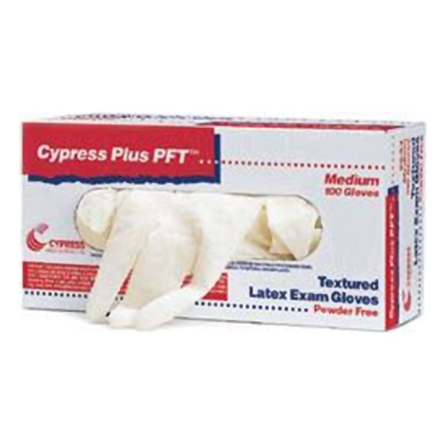 Cypress Plus® PFT Exam Glove Large NonSterile Latex Standard Cuff Length Fully Textured Ivory Not Rated (367583_BX)