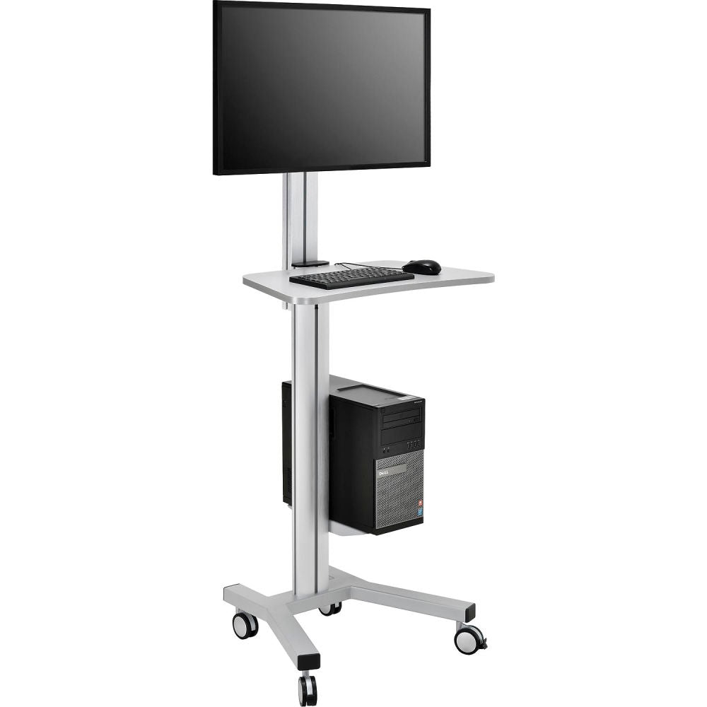 Global Industrial Mobile Height Adjustable Desktop Computer Workstation (WB670063)