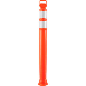 Global Industrial Reflective Delineator Post, 49"H, Orange (WB670603)