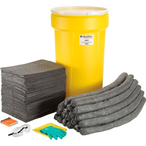 Global Industrial Universal Spill Drum Kit, 55 Gallon (WB670675)