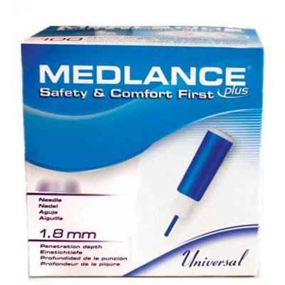 Medlance® Safety Lancet 21 Gauge Retractable Push Button Activation Finger (895295_BX)