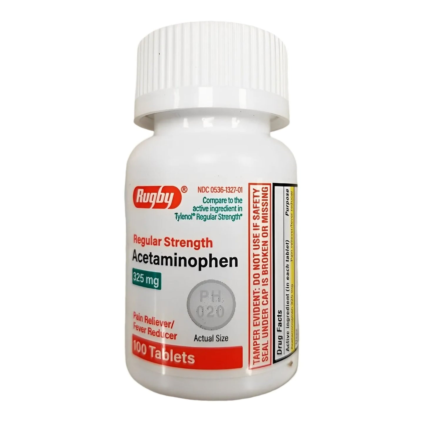 Major Pharmaceuticals Pain Relief 325 mg Strength Acetaminophen Tablet 100 per Bottle (1192495_BT)