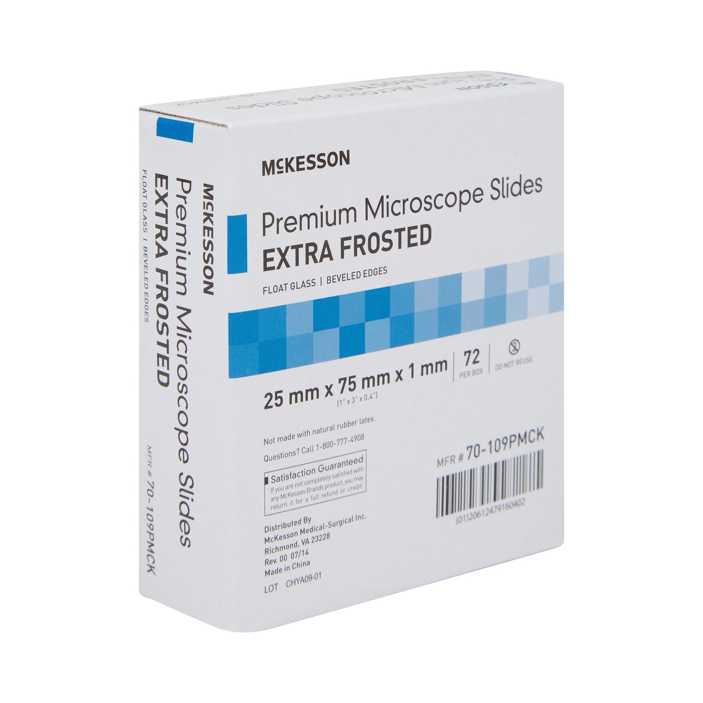 McKesson Microscope Slide 25 X 75 X 1 mm Extra-Frosted End (938363_BX)
