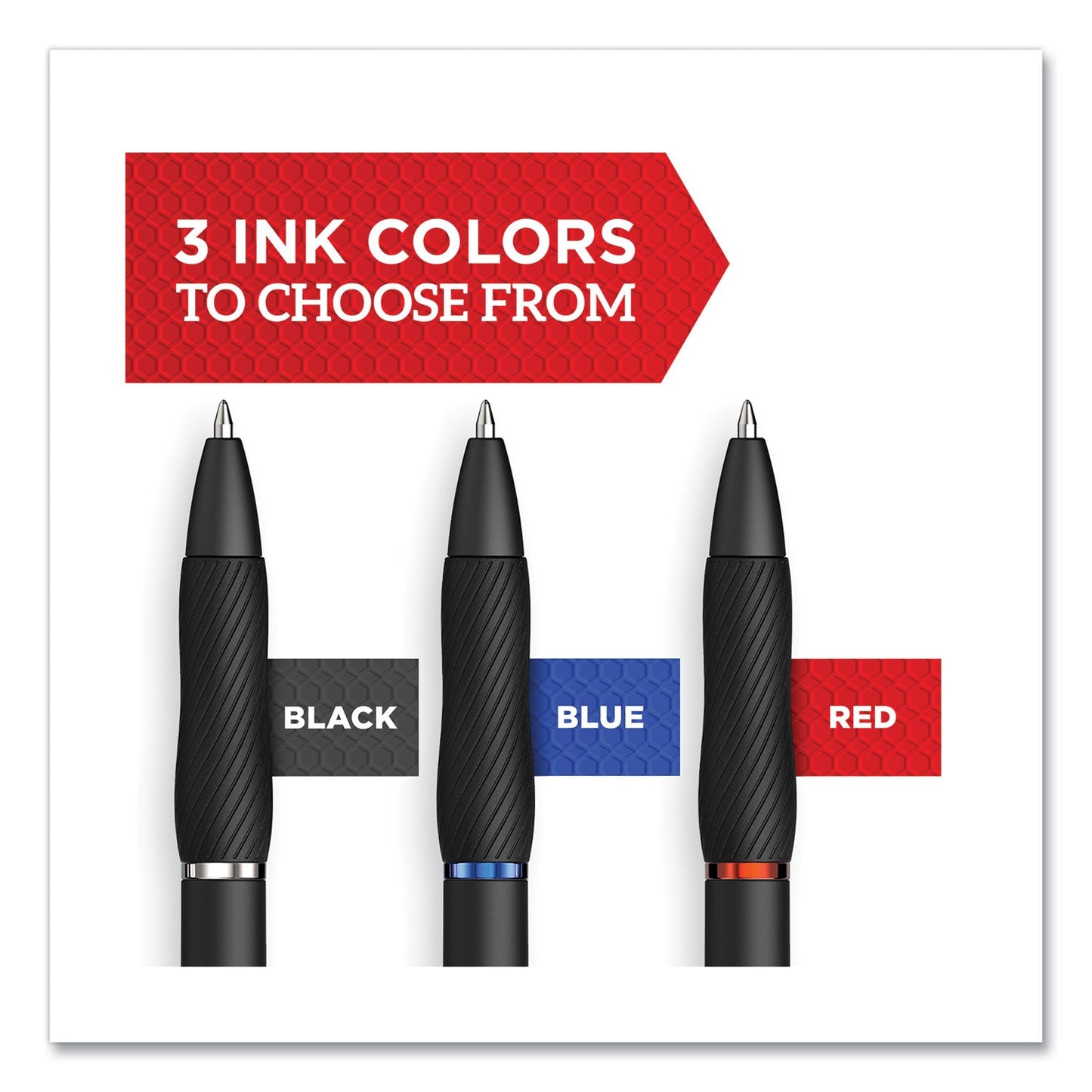 Sharpie® S-Gel™ S-Gel High-Performance Gel Pen, Retractable, Medium 0.7 mm, Black Ink, Black Barrel, 36/Pack (SAN2096180)