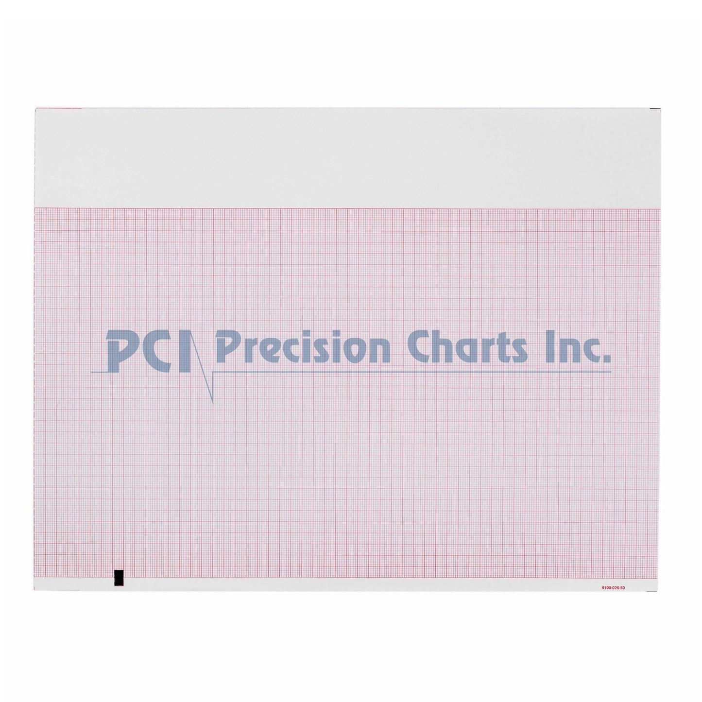 Precision Charts Recording Chart Paper Z-Fold Red Grid (546575_CS)