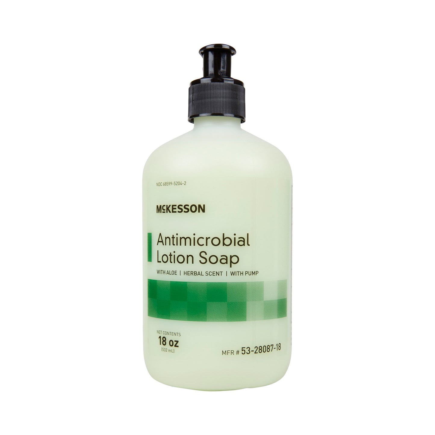 McKesson Antimicrobial Soap Lotion 18 oz. Pump Bottle Herbal Scent (937908_EA)