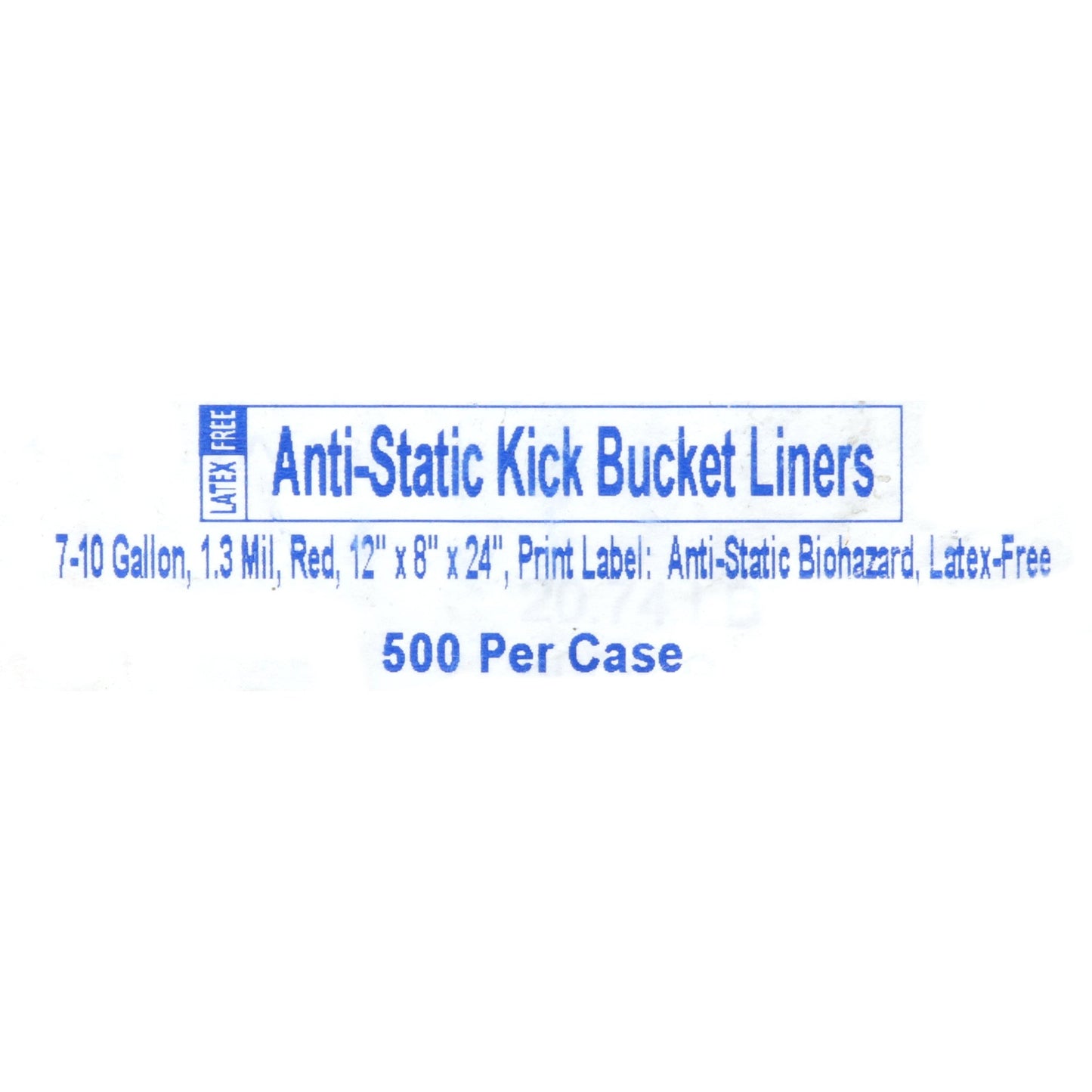 McKesson Kick Bucket Waste Bag Biohazard Symbol / Biohazard / Anti-Static 7 to 10 gal. Red 8 X 12 X 24 Inch (194671_CS)