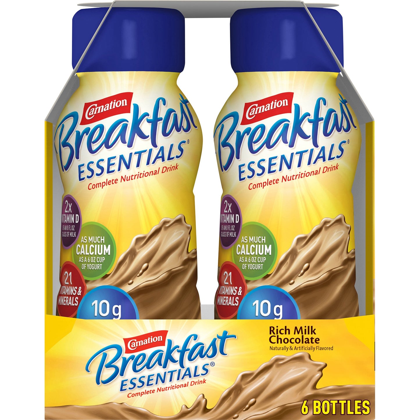 Carnation Breakfast Essentials® Oral Supplement Rich Milk Chocolate Flavor Liquid 8 oz. Bottle (983738_CS)