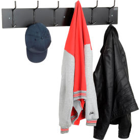 Interion Wall Mounted Coat Rack - Black (WB695312)