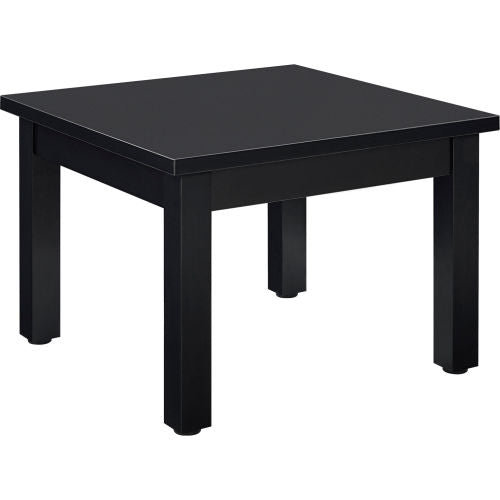 Interion Wood End Table - 24" x 24" - Black (WB695752BK)