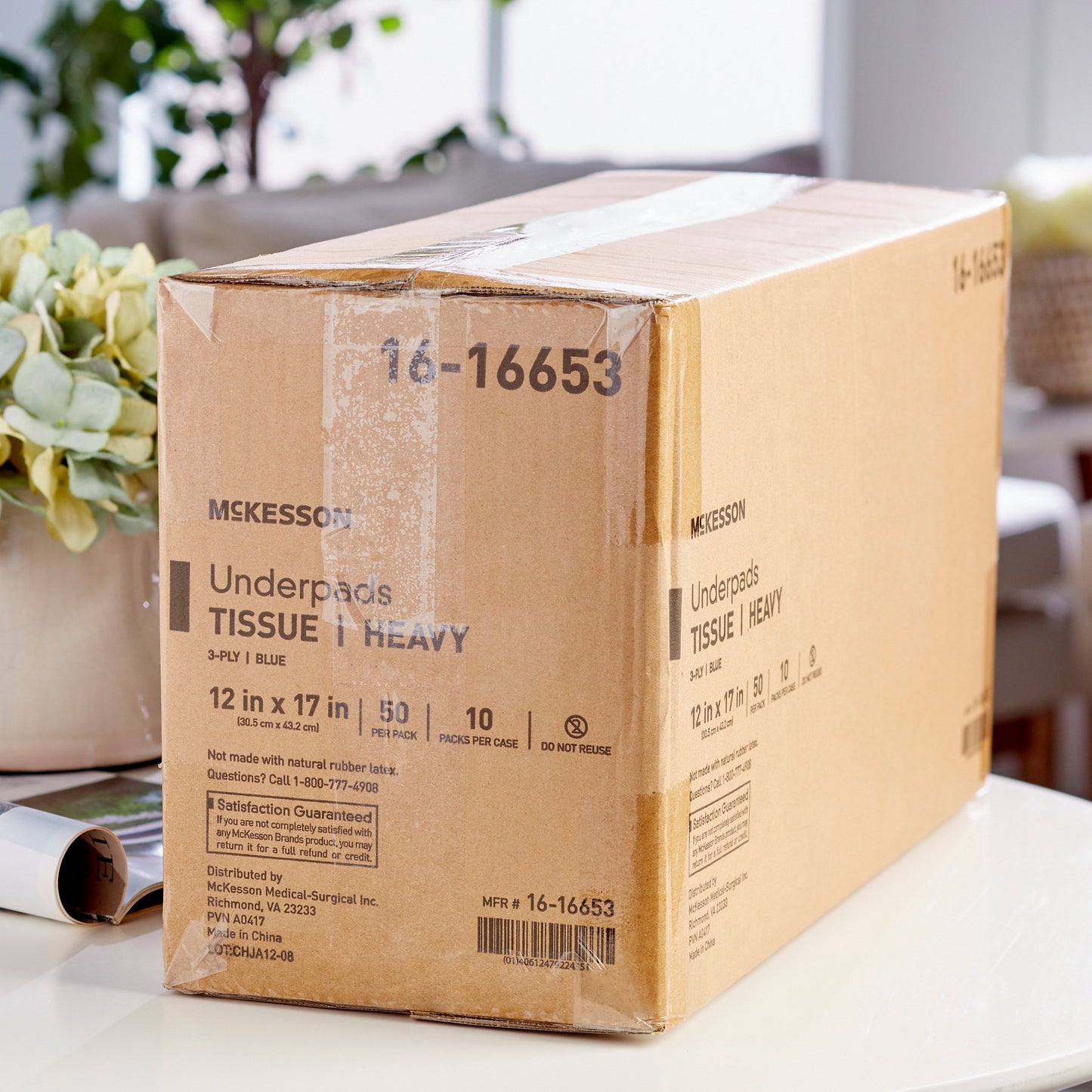 McKesson Procedure Underpad 12 W X 17 L Inch Blue NonSterile (875402_BG)