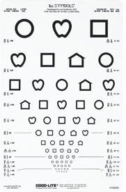 Lea Symbols® Eye Chart 10 Foot Distance Acuity Test (550605_EA)