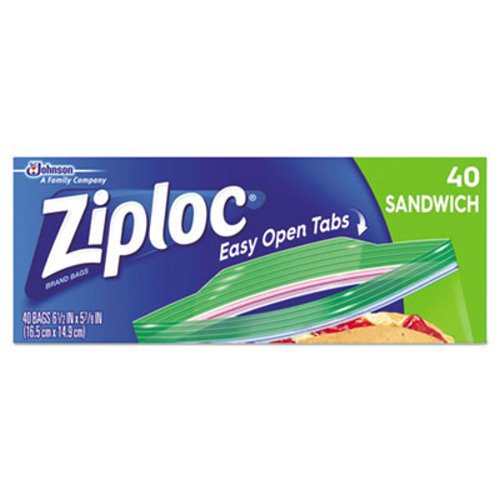 Ziploc® Reclosable Bag 5-7/8 X 6-1/2 Inch Plastic Clear Zipper Closure (1078023_CS)