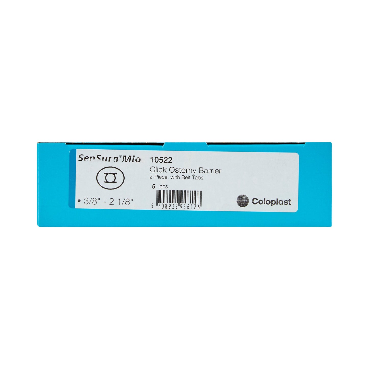 SenSura® Mio Click Ostomy Barrier Trim to Fit, Extended Wear Elastic Adhesive 60 mm Flange Blue Code System 10 to 55 mm Opening (883917_BX)