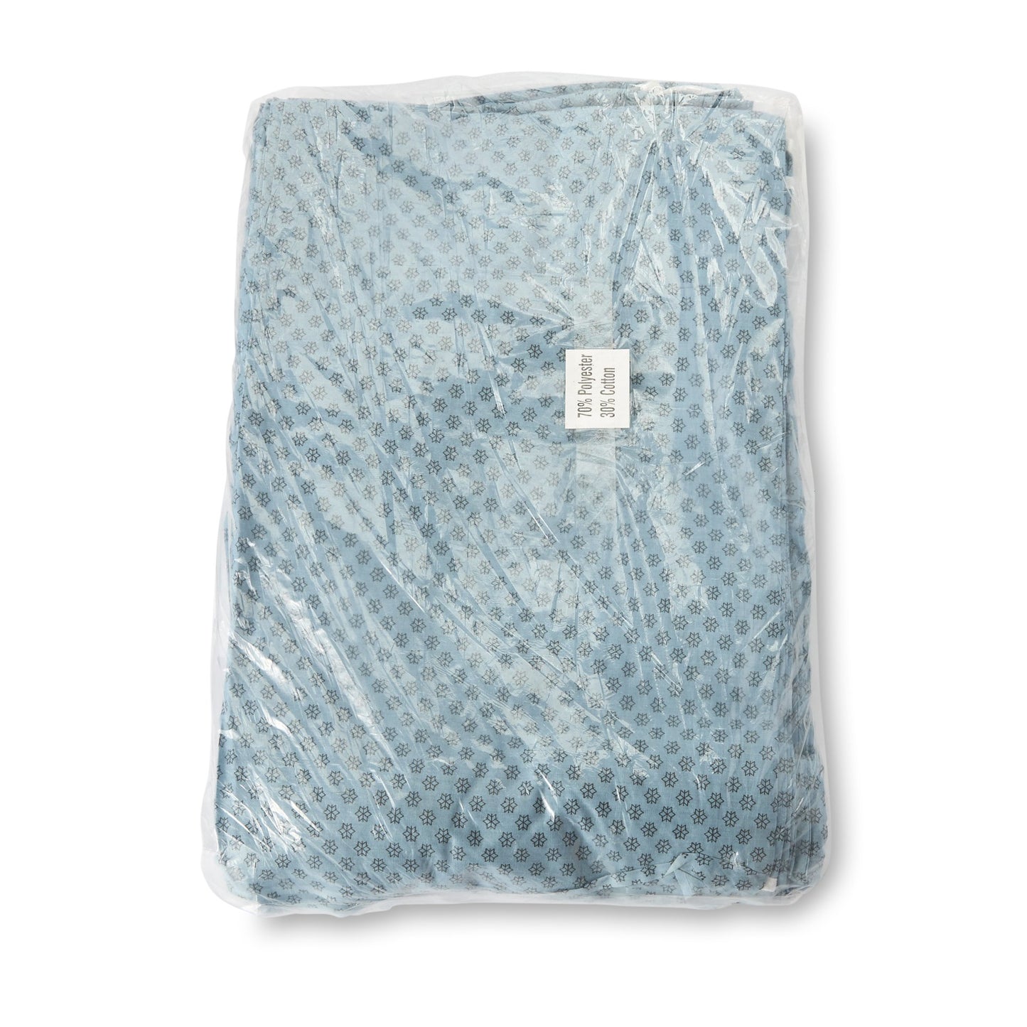 Lew Jan Textile Patient Exam Gown One Size Fits Most Blue / White Print Reusable (1057875_EA)