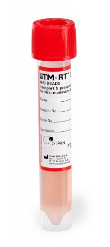 UTM-RT® Transport Media Universal Transport Medium Translucent with Red Cap Tube Format (1219658_PK)
