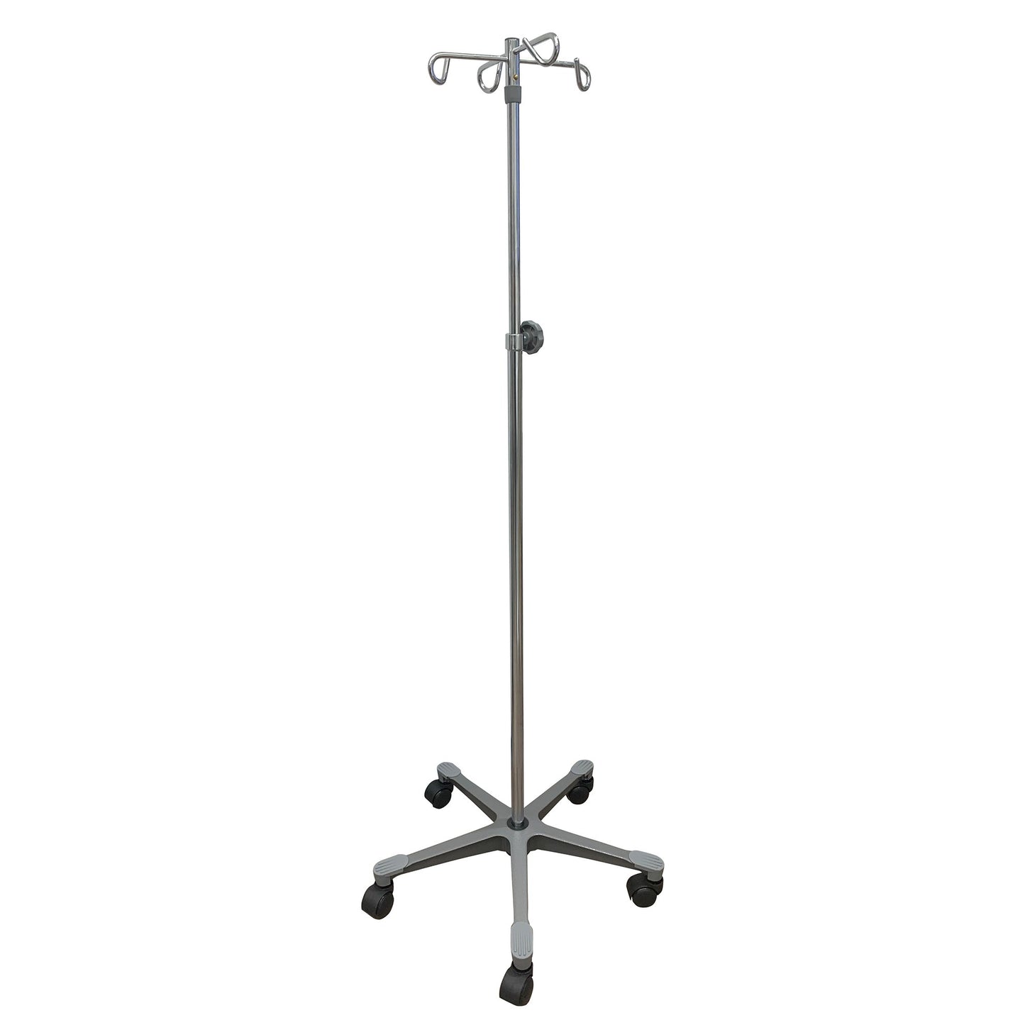 McKesson IV Stand Floor Stand 4 Hooks 5 Legs with Casters (1223673_EA)