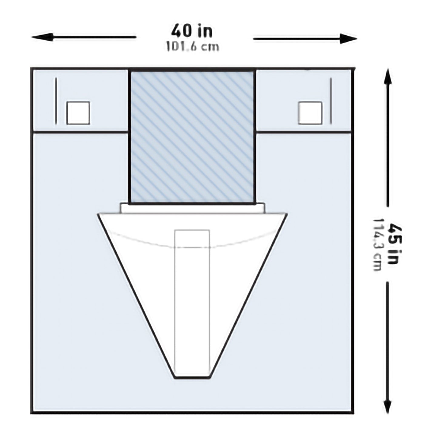 McKesson Obstetrics / Gynecology Drape Under Buttocks Drape 40 W X 45 L Inch Sterile (1101265_PK)