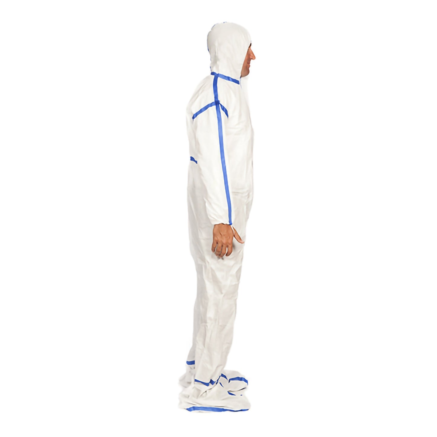 TrueCare Biomedix Cleanroom Coverall with Hood and Boot Covers Regular White Disposable Sterile (1149079_CS)