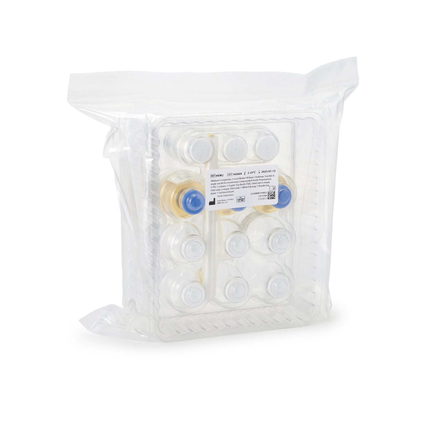 HardyVal™ Microorganism Test Kit CSP Medium Complexity Kit-Basic 1 Test Non-Regulated (1090077_KT)