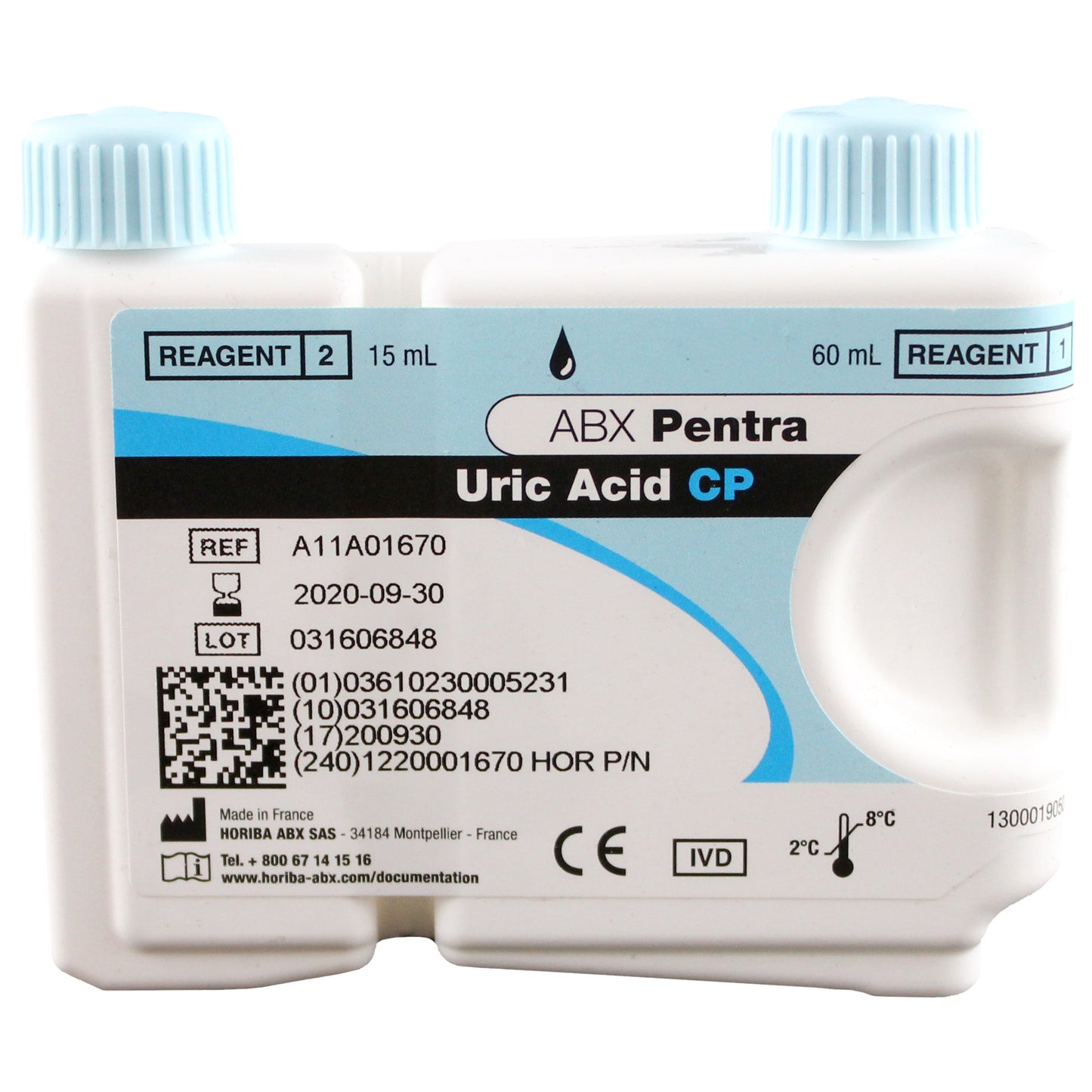 ABX Pentra™ General Chemistry Reagent Uric Acid For ABX Pentra 400 Clinical Chemistry Analyzer 220 Tests (721514_EA)