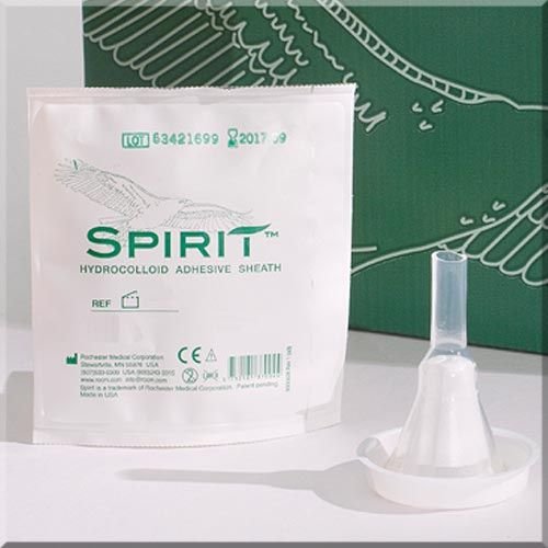 Spirit™1 Male External Catheter Self-Adhesive Seal Hydrocolloid Silicone Small (938378_CS)