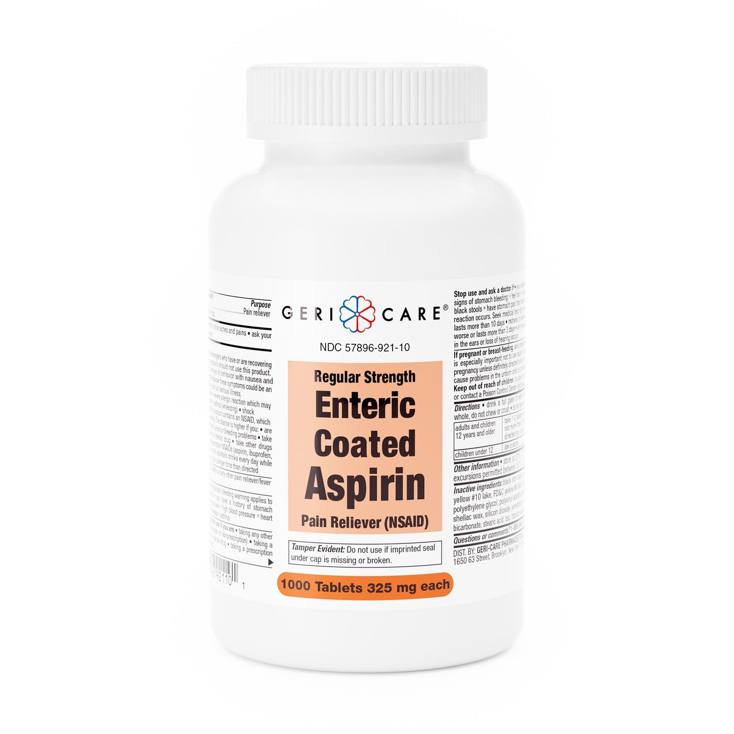 Geri-Care® Pain Relief 325 mg Strength Aspirin Tablet 1,000 per Bottle (633790_BT)