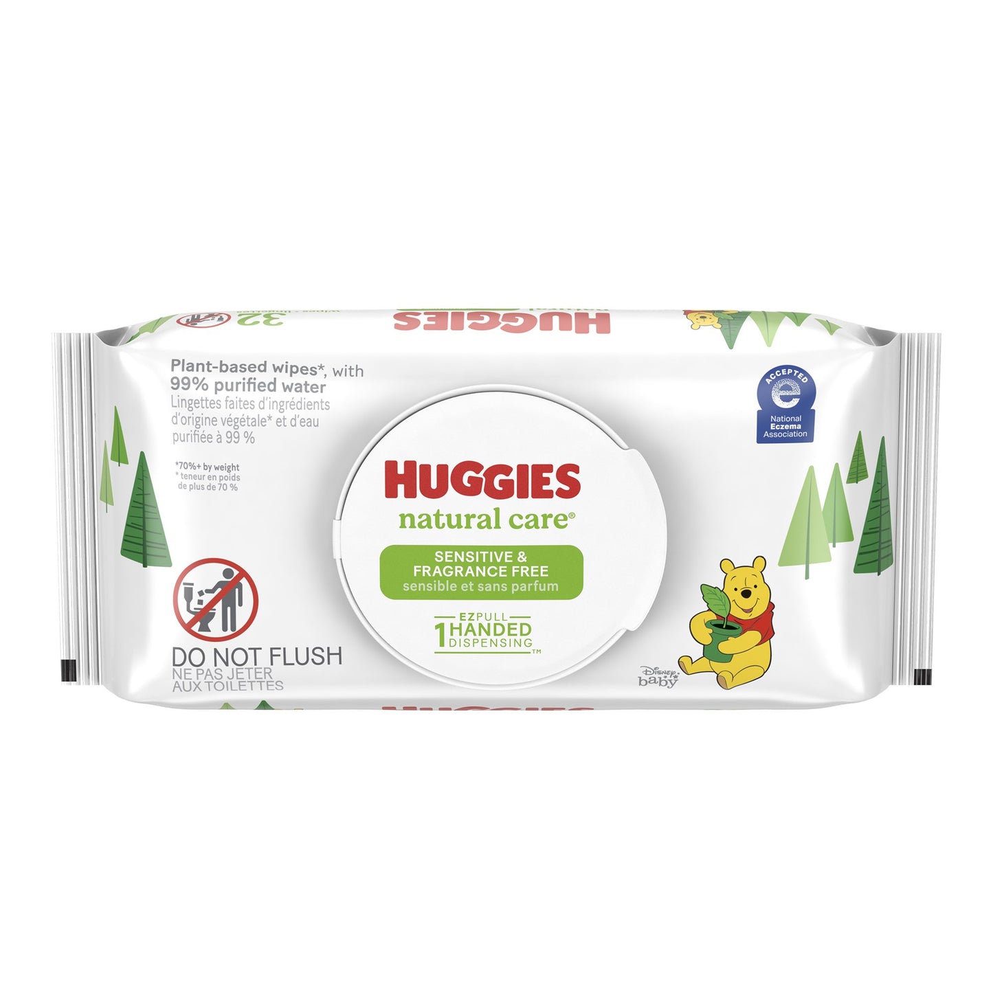 Huggies® Natural Care® Baby Wipe Soft Pack Unscented 32 Count (1088272_PK)