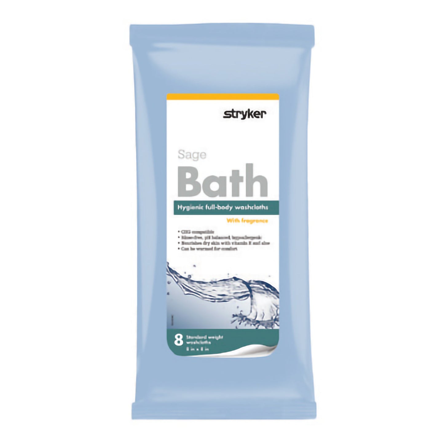 Comfort Bath® Rinse-Free Bath Wipe Soft Pack Unscented 8 Count (1139076_PK)