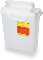BD™ Sharps Container Pearl Base 12-1/2 H X 10-4/5 W X 6 D Inch Horizontal Entry 2 Gallon (328919_EA)