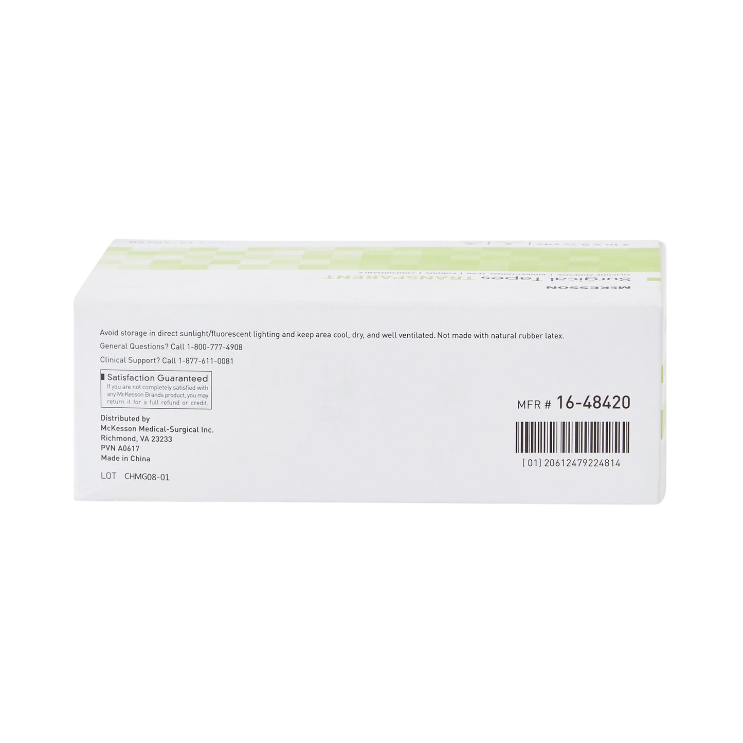 McKesson Medical Tape Transparent 2 Inch X 5-1/2 Yard Plastic / Silicone NonSterile (1073807_RL)