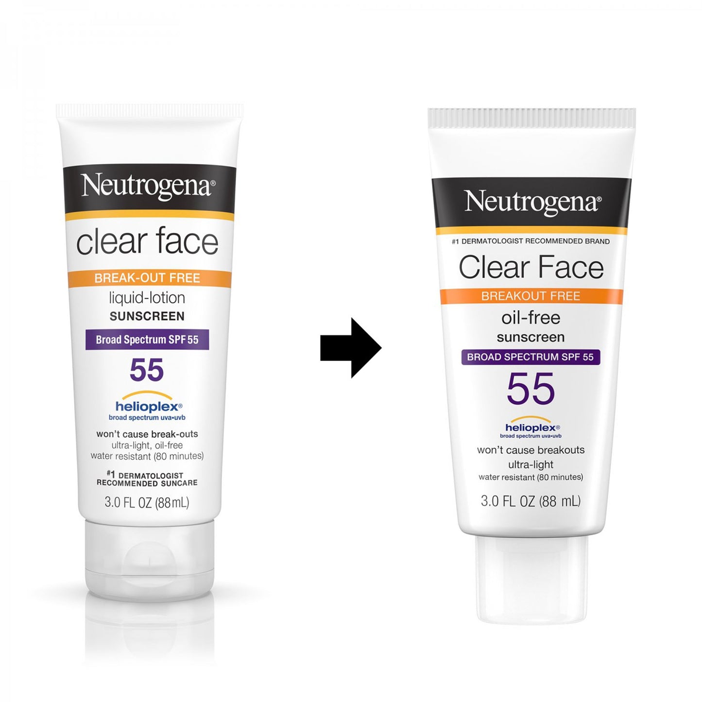 Neutrogena® Clear Face Sunscreen SPF 50 Lotion 3 oz. Tube (1193256_EA)