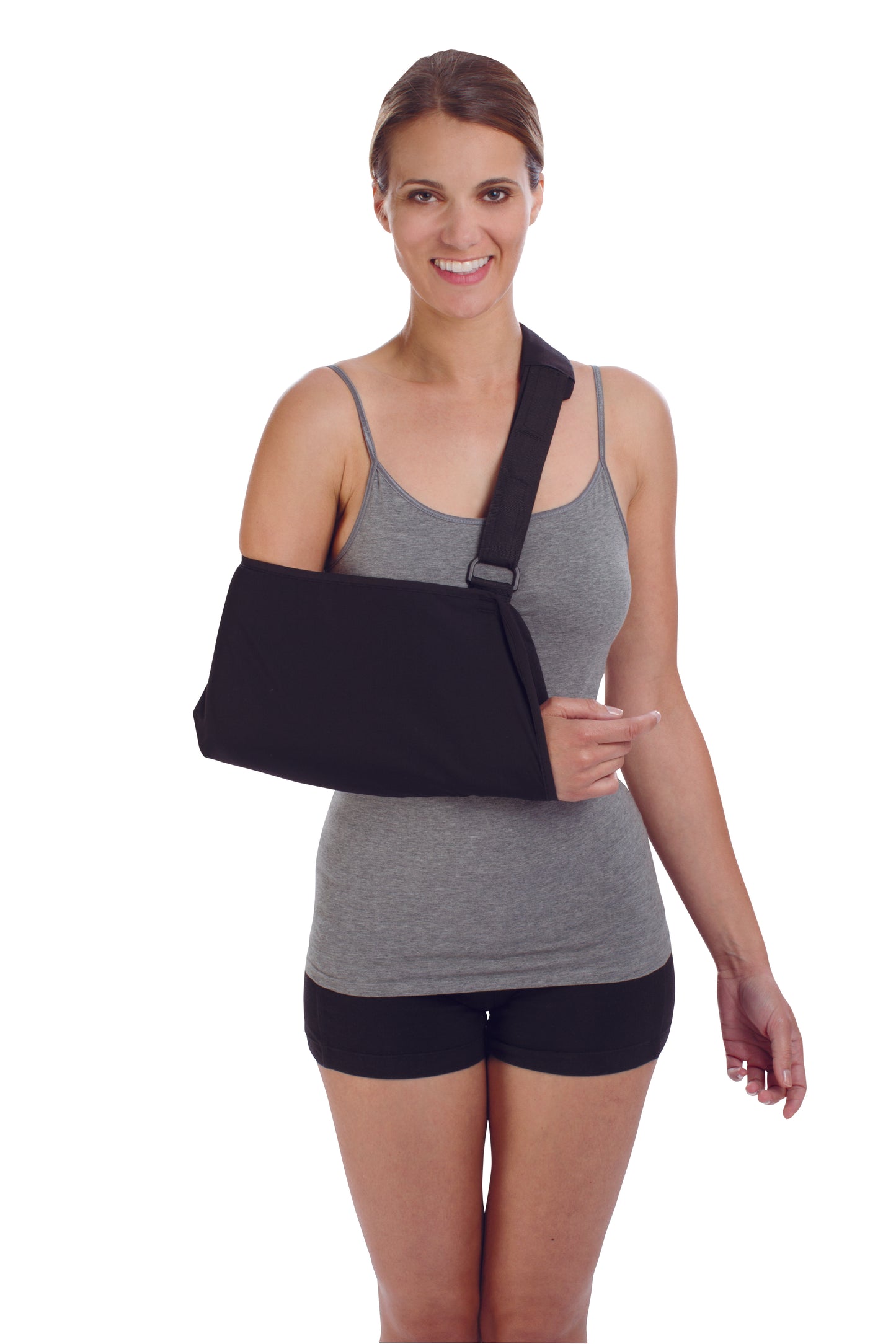 Procare® Deluxe Arm Sling with Shoulder Pad D-Ring / Hook and Loop Strap Closure Small (302580_EA)
