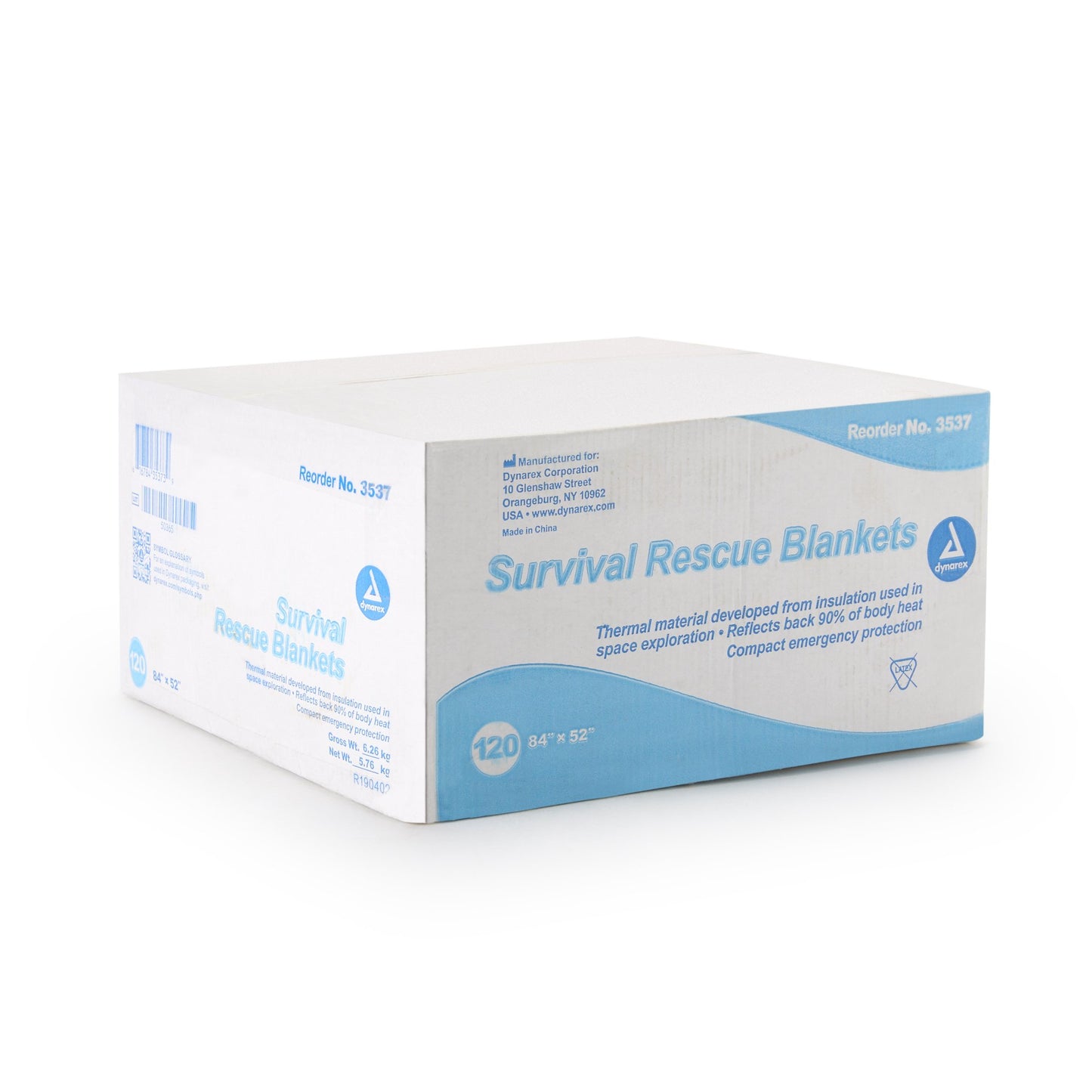 Dynarex Emergency Blanket 52 X 84 Inch Mylar (572224_EA)