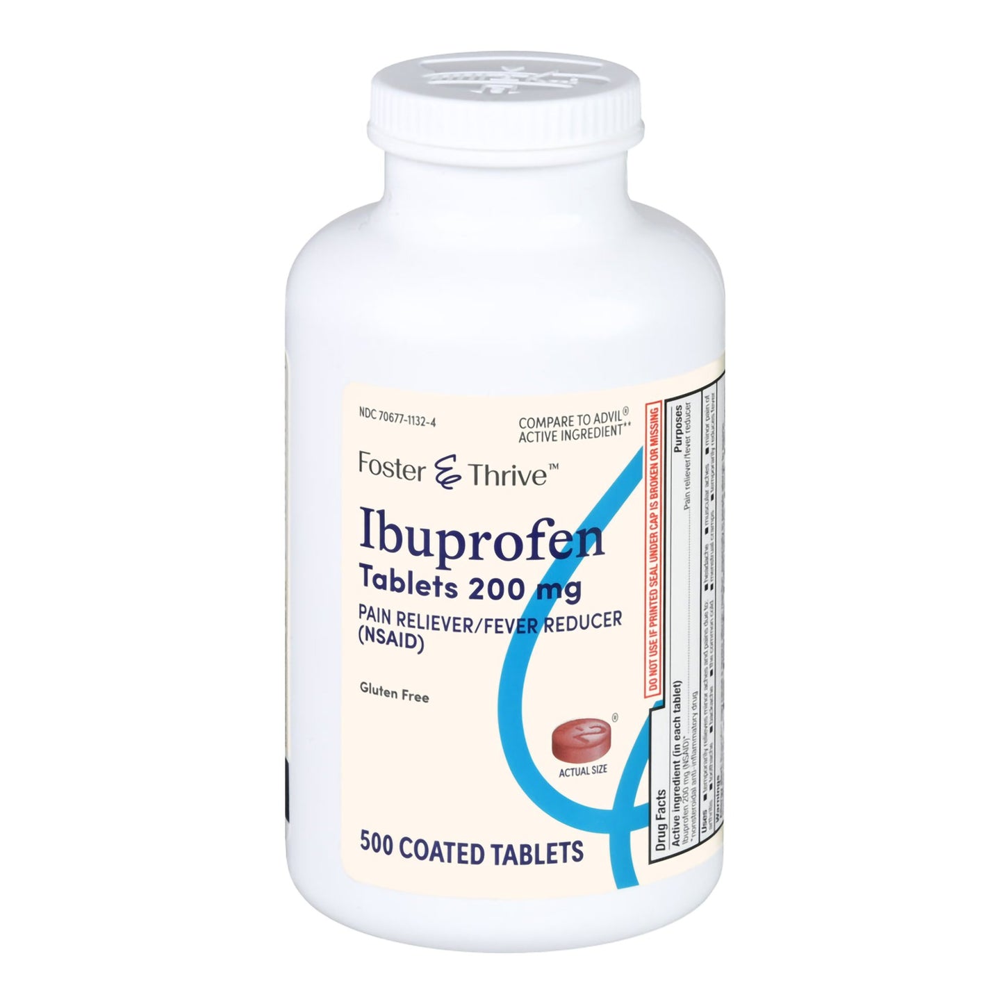 Foster & Thrive™ Pain Relief 200 mg Strength Ibuprofen Tablet 500 per Bottle (1238922_BT)