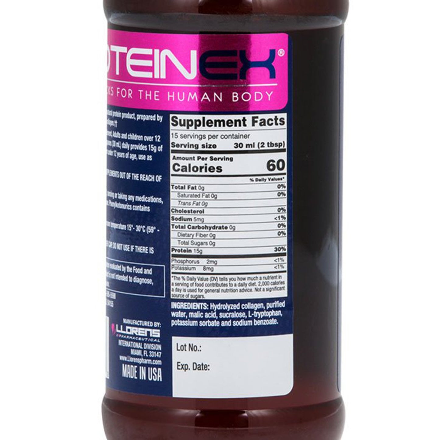 Proteinex® P15 Oral Supplement Unflavored Liquid 16 oz. Bottle (931190_EA)