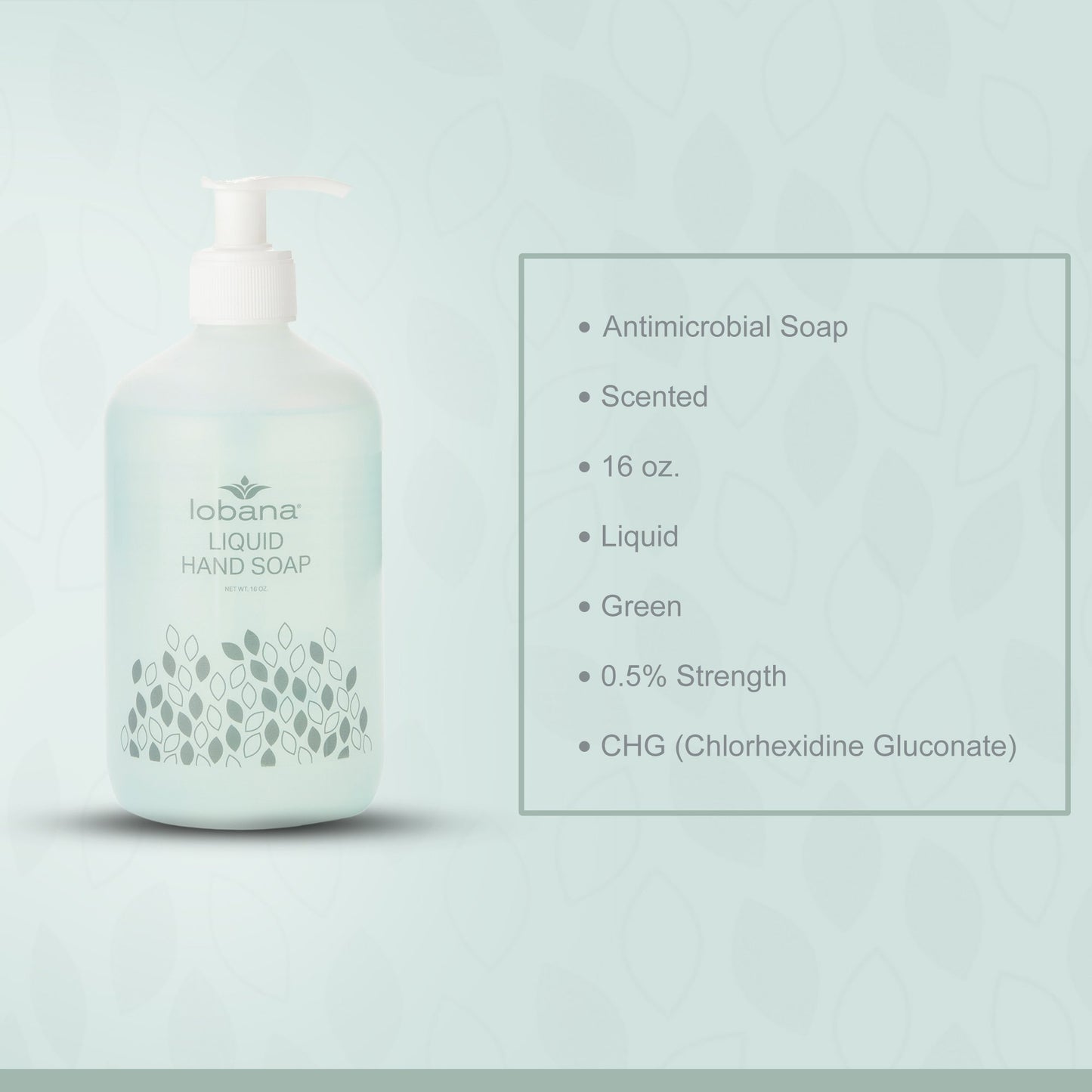 Lobana® Antimicrobial Soap Liquid 16 oz. Pump Bottle Scented (204222_EA)