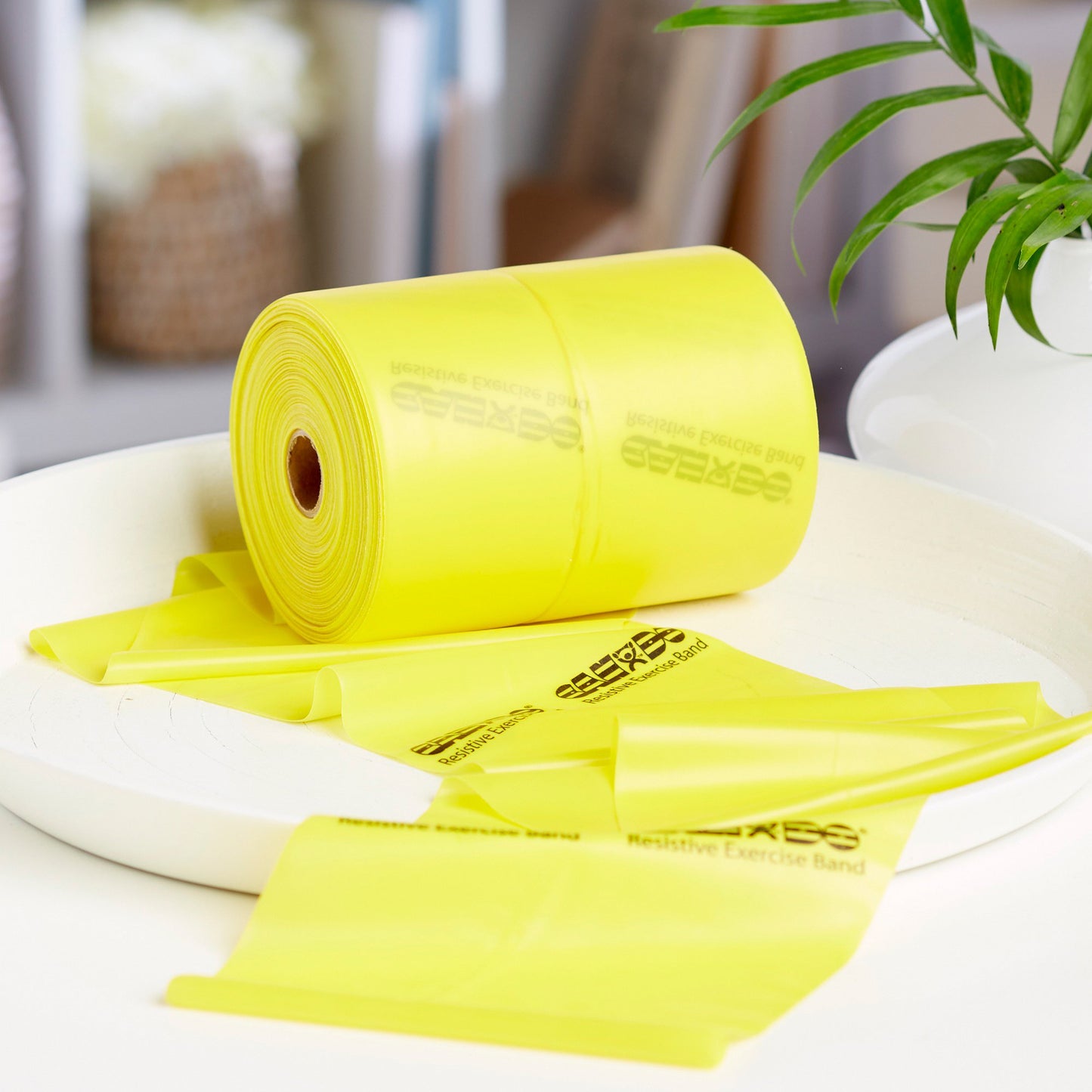 McKesson CanDo® Exercise Resistance Band Yellow 5 Inch X 50 Yard X-Light Resistance (1073307_EA)