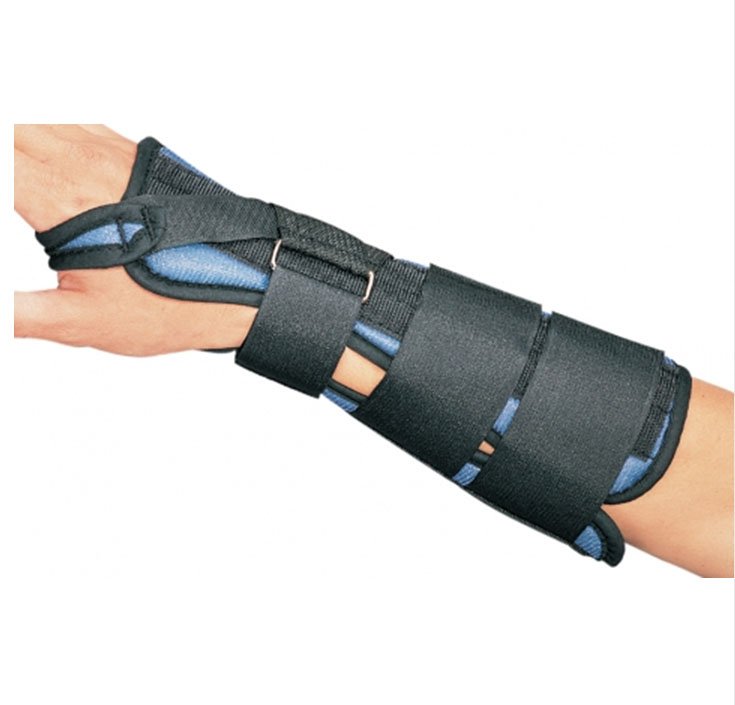 ProCare® Wrist Brace Aluminum / Foam / Tricot Left Hand Black Large (380707_EA)