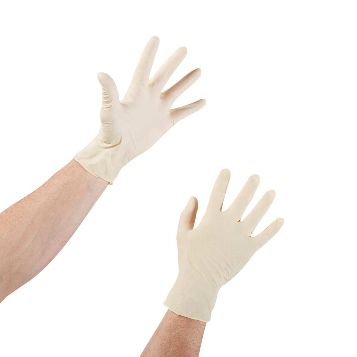 McKesson Confiderm® Exam Glove Medium NonSterile Latex Standard Cuff Length Smooth Ivory Not Rated (354436_CS)