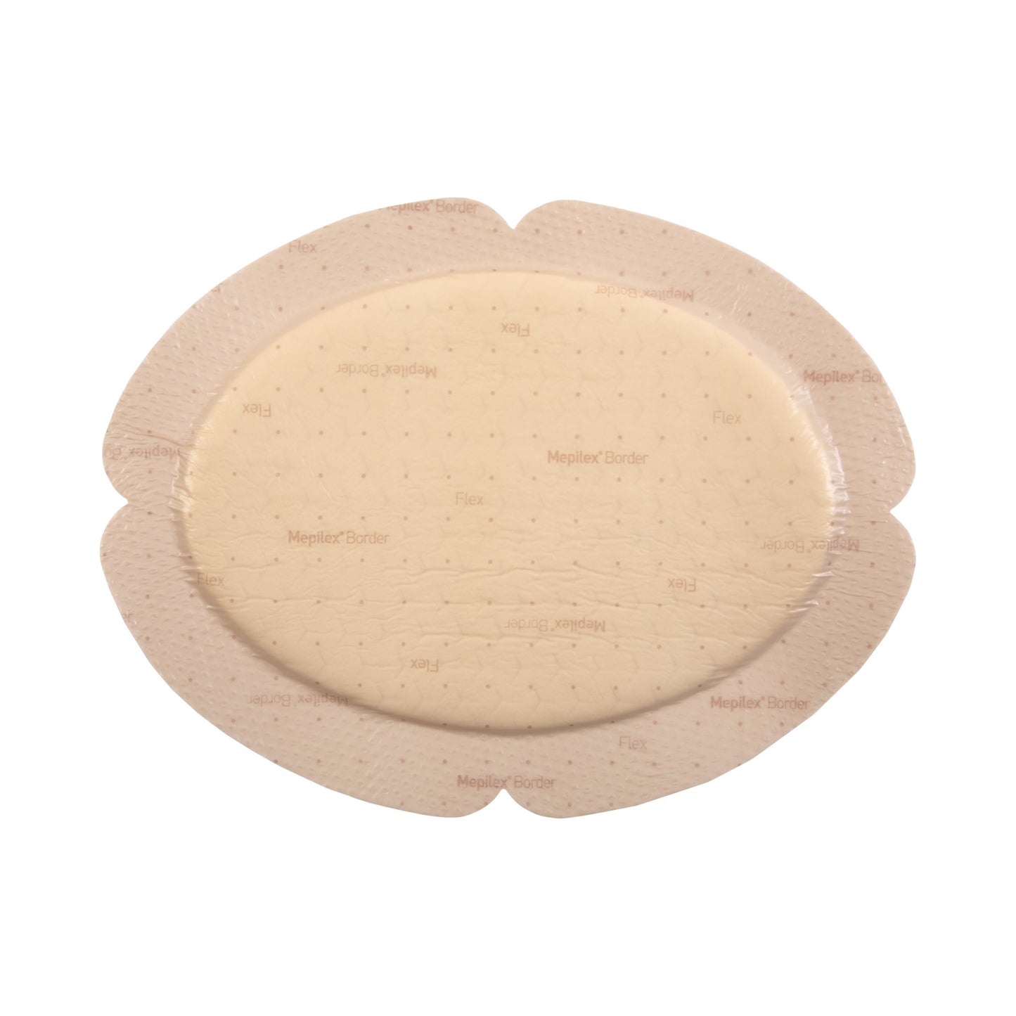 Mepilex® Border Flex Foam Dressing 5.1 X 6.3 Inch With Border Film Backing Silicone Adhesive Oval Sterile (1177530_BX)