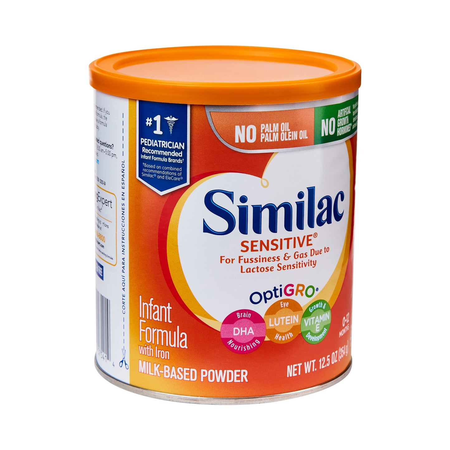 Similac Sensitive® Infant Formula Unflavored 12.5 oz. Can Powder Iron Lactose Sensitivity (746700_EA)
