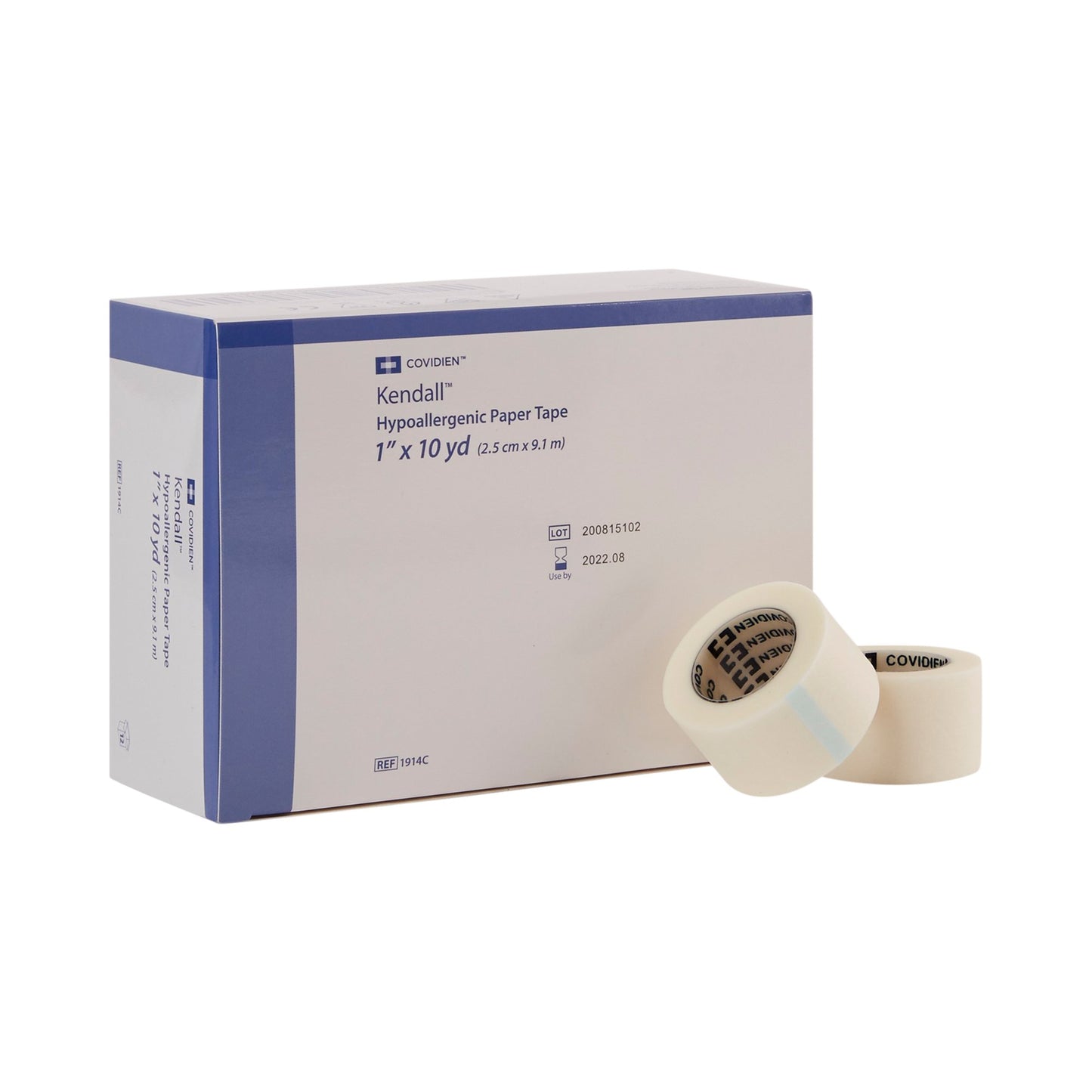 Kendall™ Hypoallergenic Hypoallergenic Medical Tape White 1 Inch X 10 Yard Paper NonSterile (696197_BX)