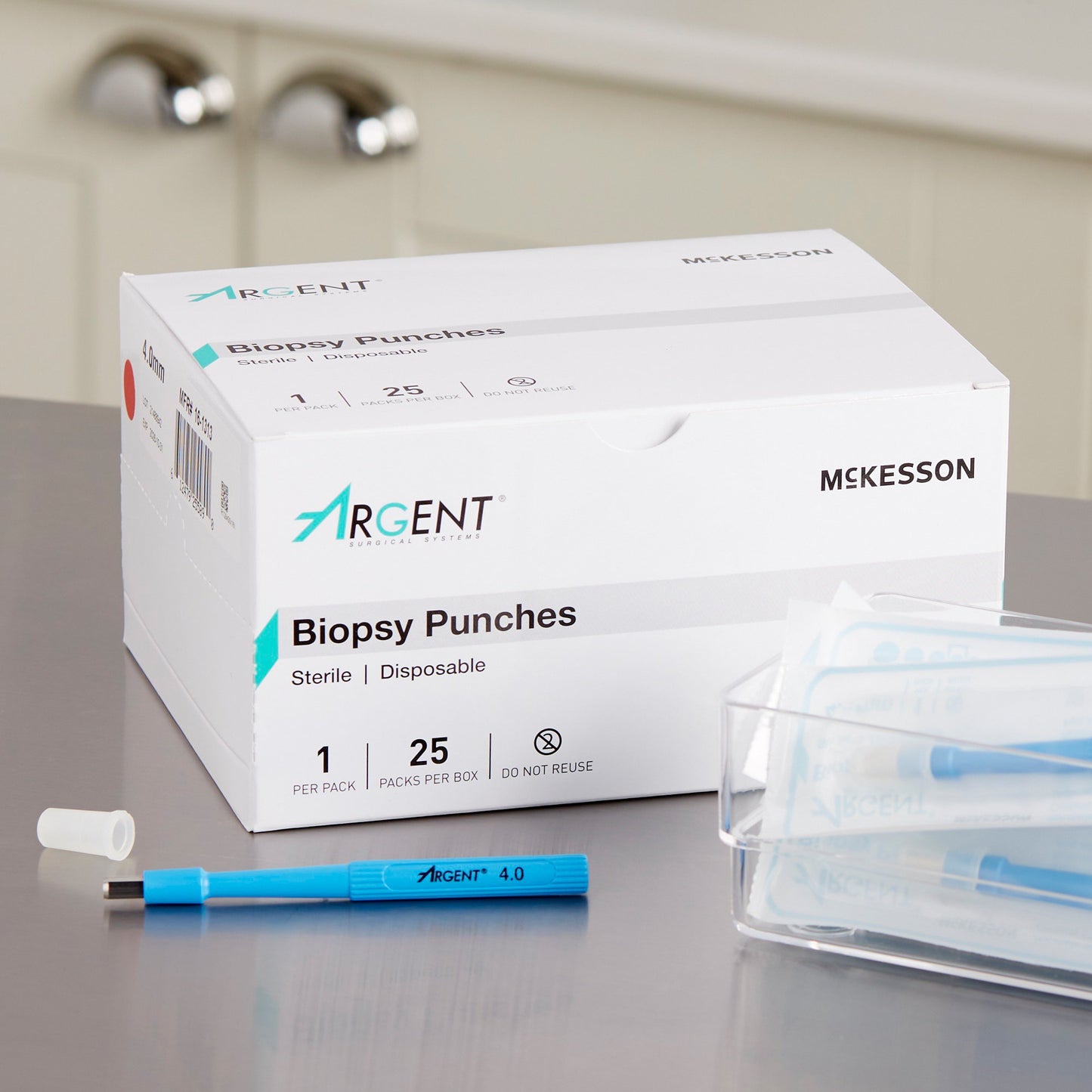 McKesson Argent™ Biopsy Punch Dermal 4 mm (1175174_CS)