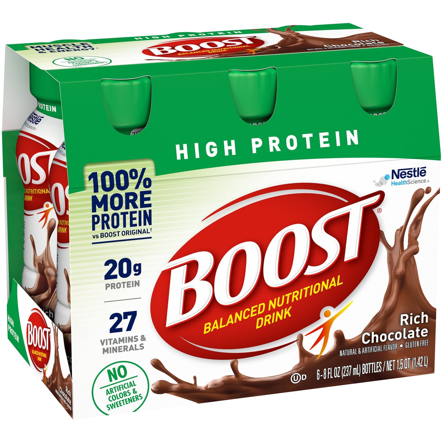 Boost® High Protein Oral Supplement Rich Chocolate Flavor Liquid 8 oz. Bottle (1107868_EA)
