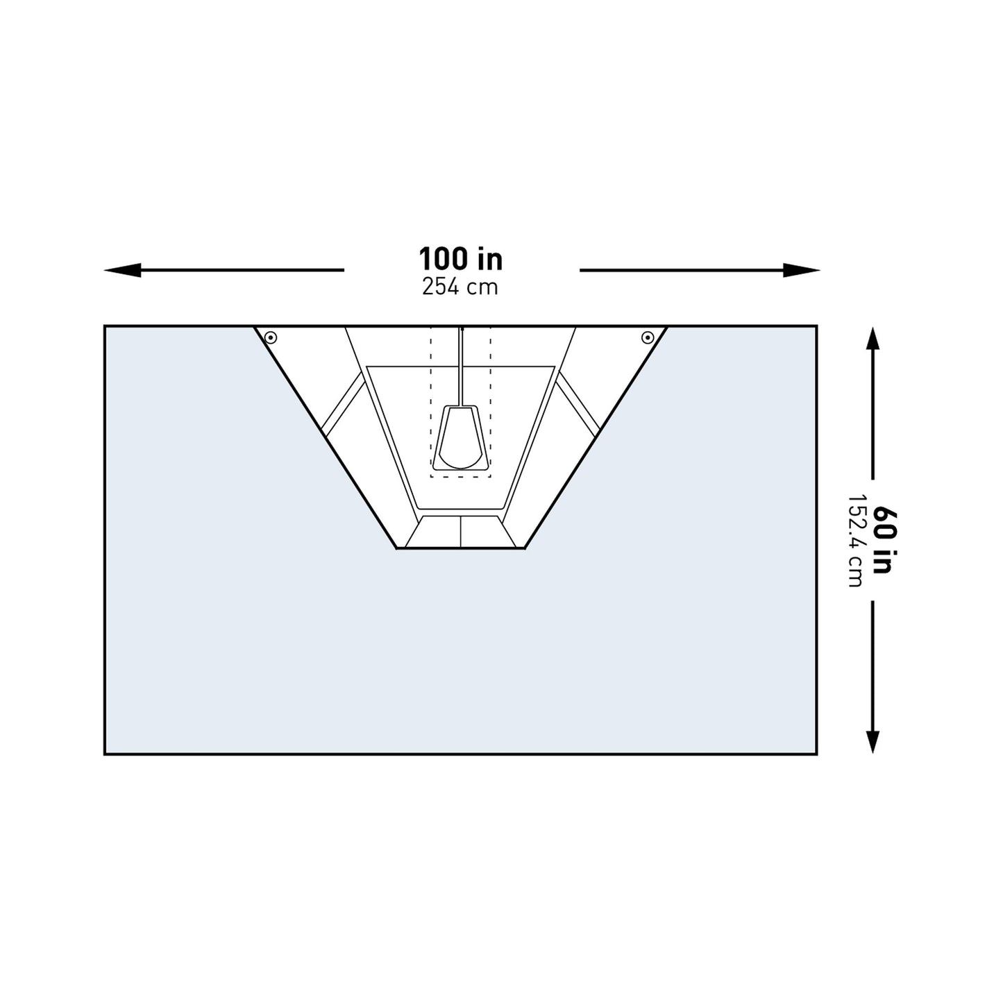 McKesson Orthopedic Drape Heavy-Duty Shoulder Arthroscopy Drape 100 W X 60 L Inch Sterile (1101304_PK)
