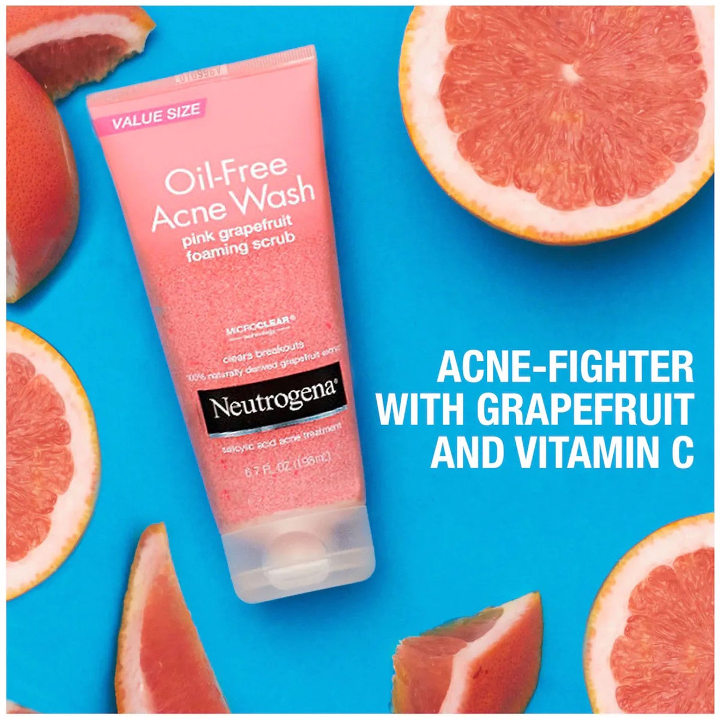 Neutrogena® Oil-Free Acne Wash Acne Treatment 4.2 oz. Foaming Scrub (1193259_EA)