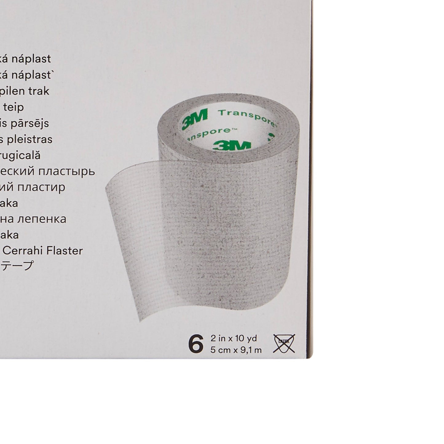 3M™ Transpore™ Medical Tape Transparent 2 Inch X 10 Yard Plastic NonSterile (5764_BX)