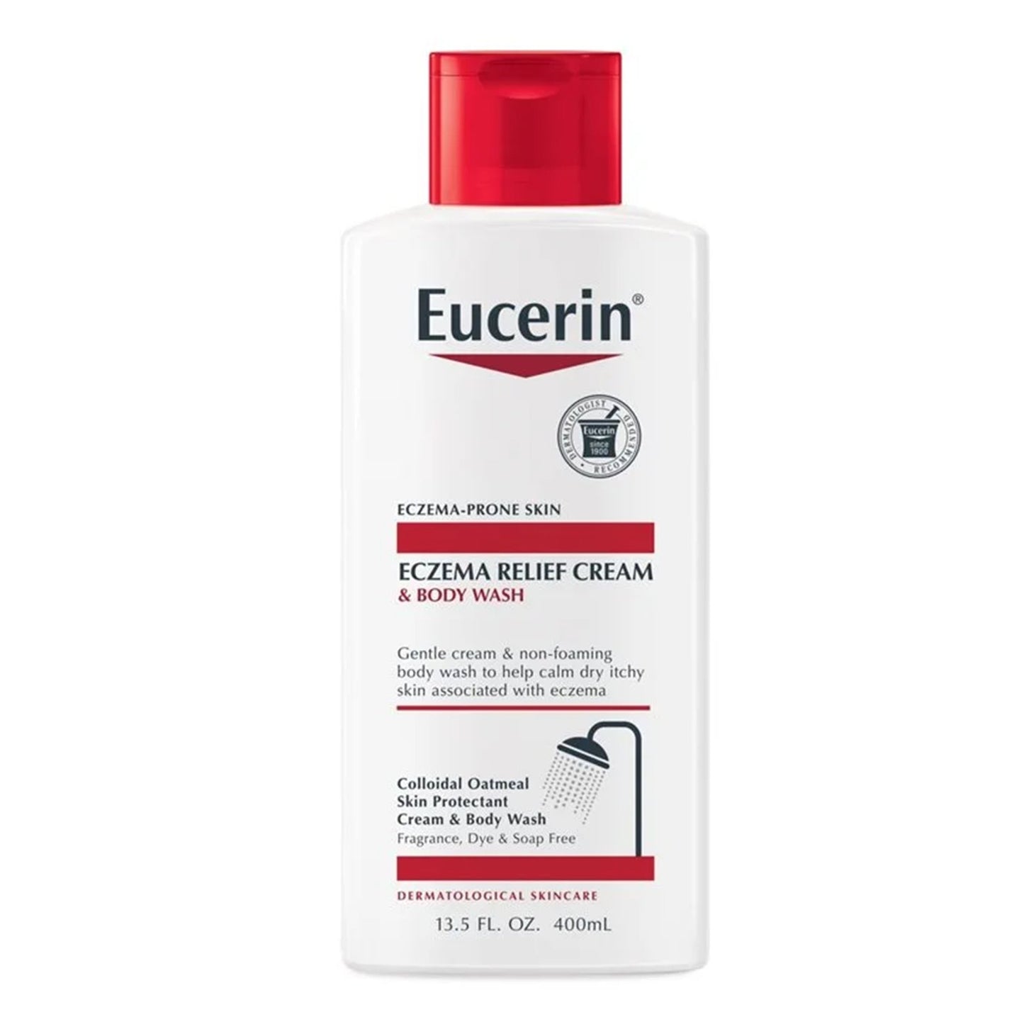 Eucerin® Eczema Relief Body Wash Cream 13.5 oz. Bottle Unscented (1231871_EA)